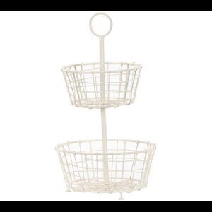 Foreside Fritz Tiered Metal Storage Basket